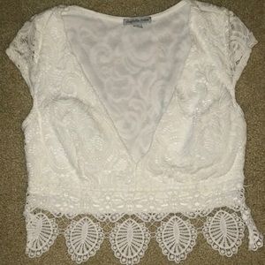 Lace crop top